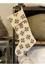 Embroidered Star Stocking