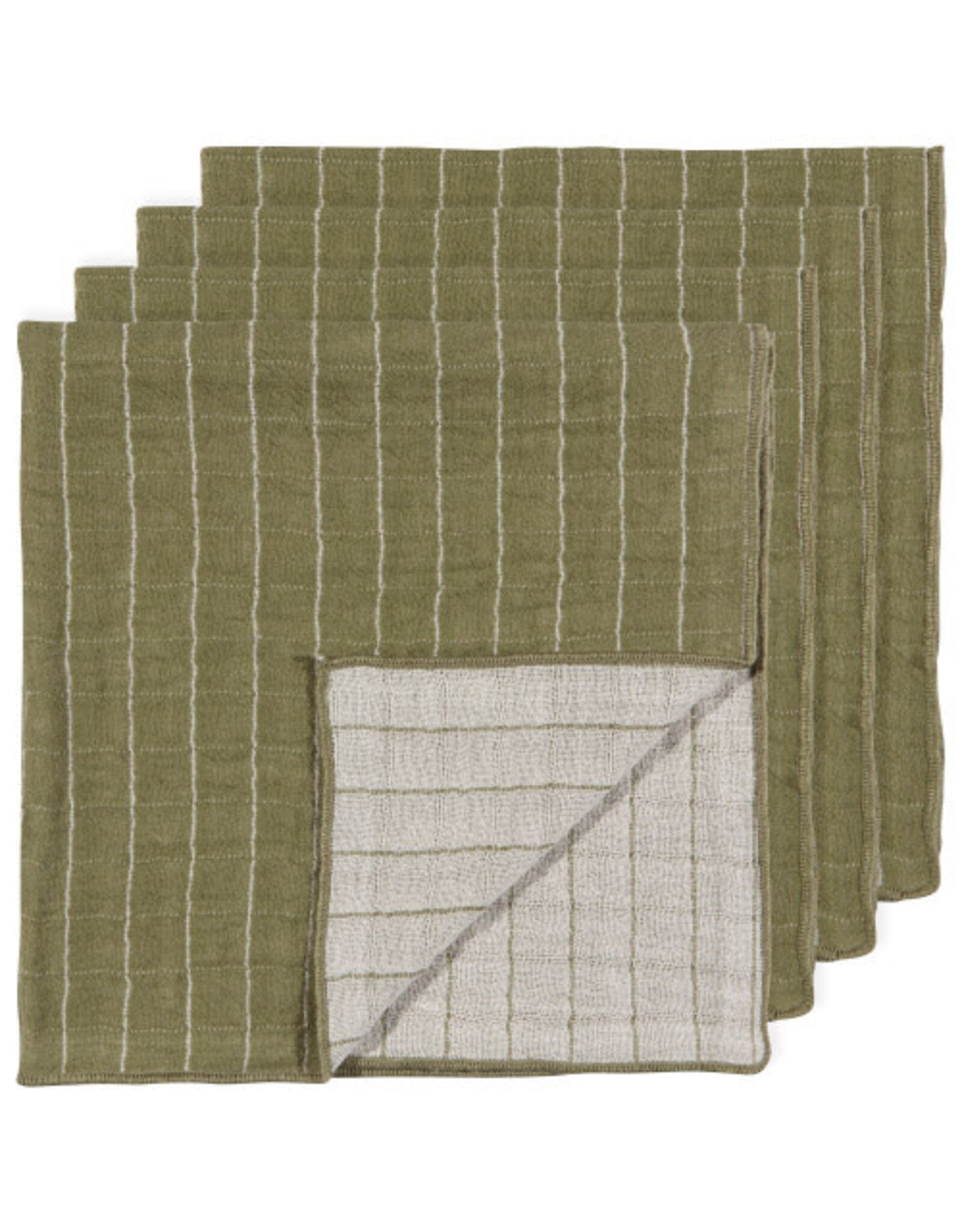 Olive Branch Double Weave Napkins - Set of 4