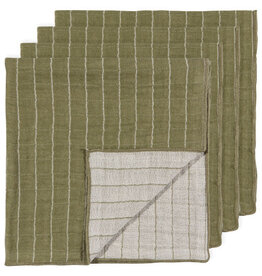Olive Branch Double Weave Napkins - Set of 4