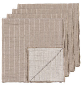 Dove Grey Double Weave Napkins - Set of 4