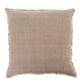 Lina Linen Pillow - Dove 24 x 24
