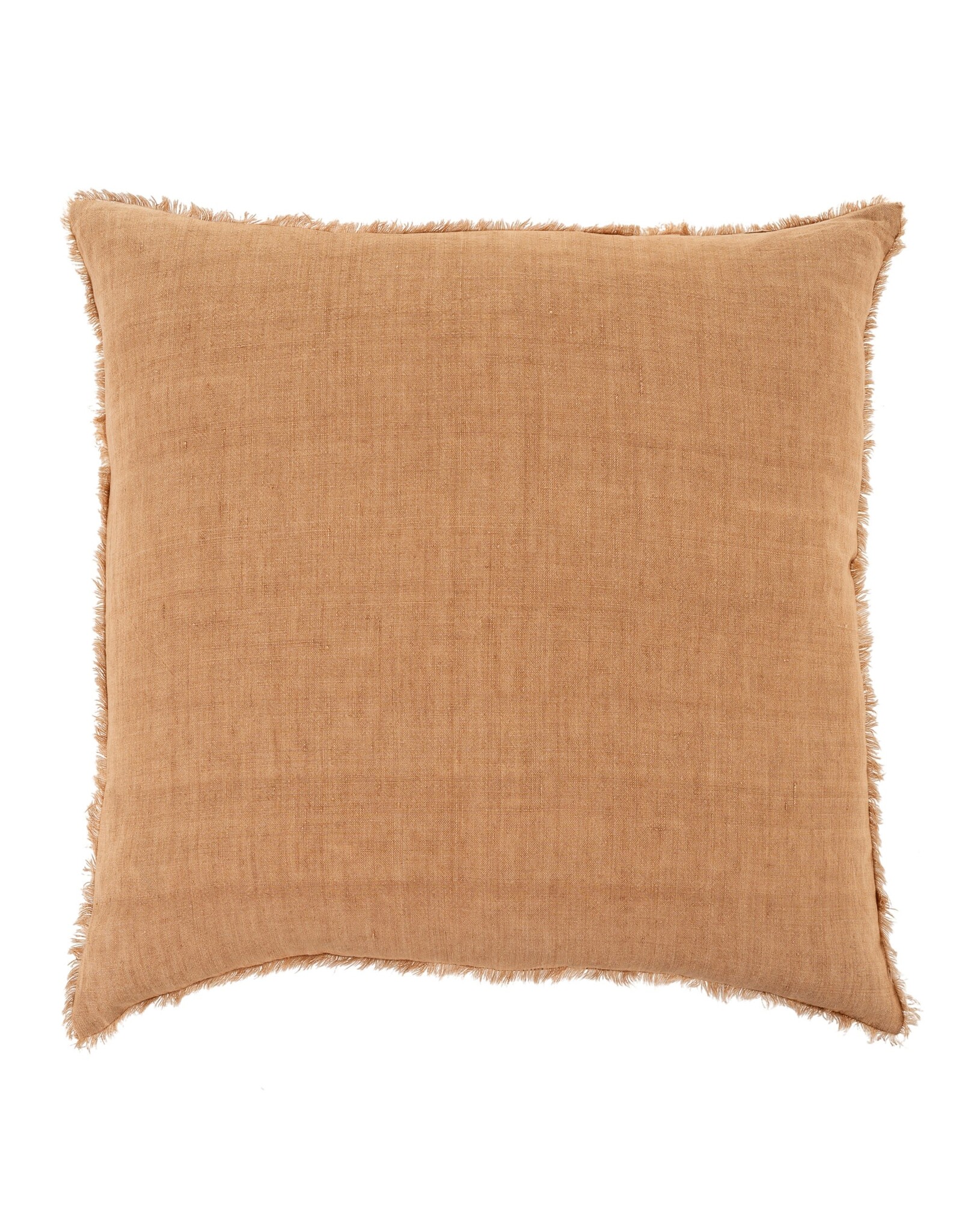 Lina Linen Pillow - Terracotta 24" x 24"