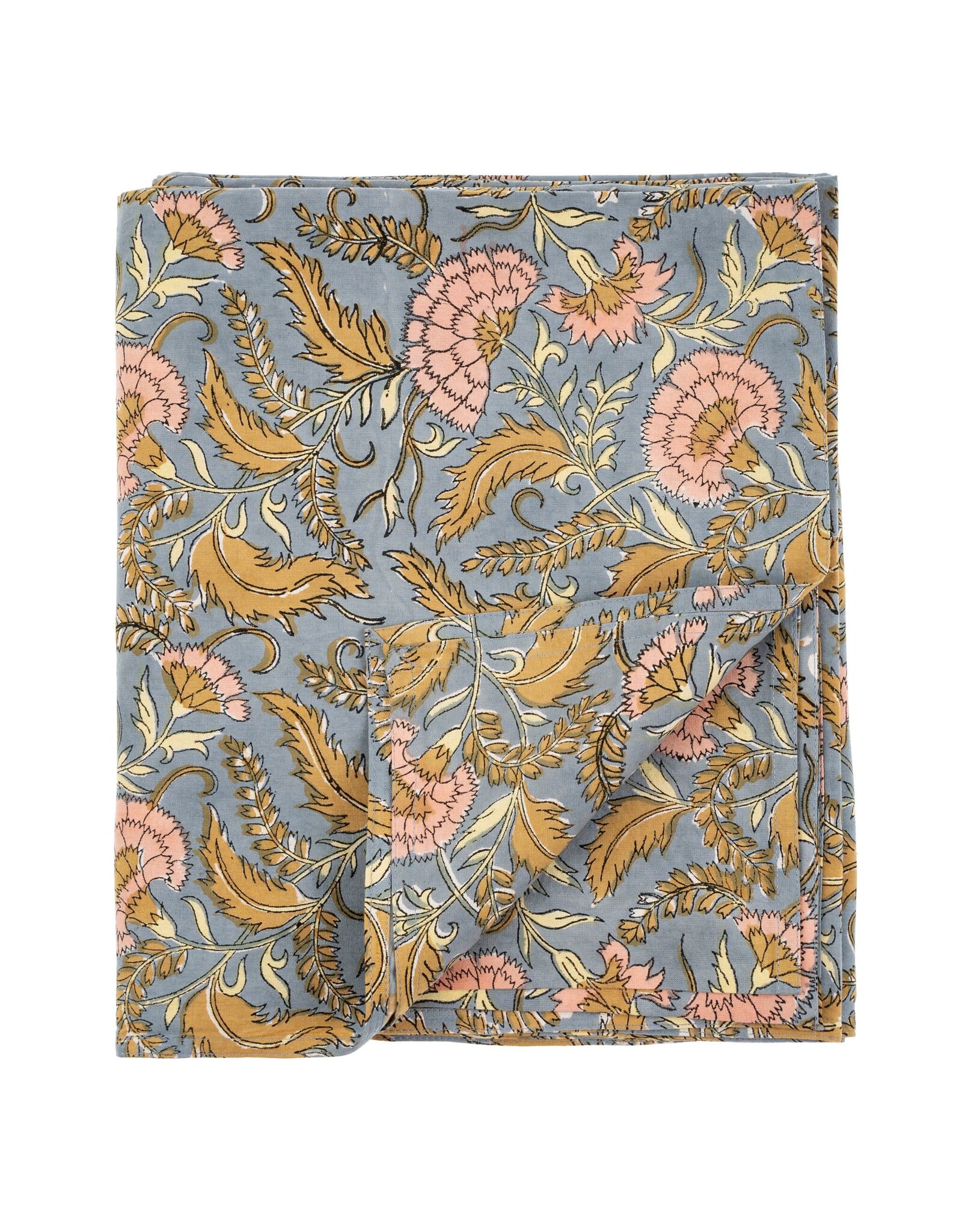 Curacao Block Print Tablecloth