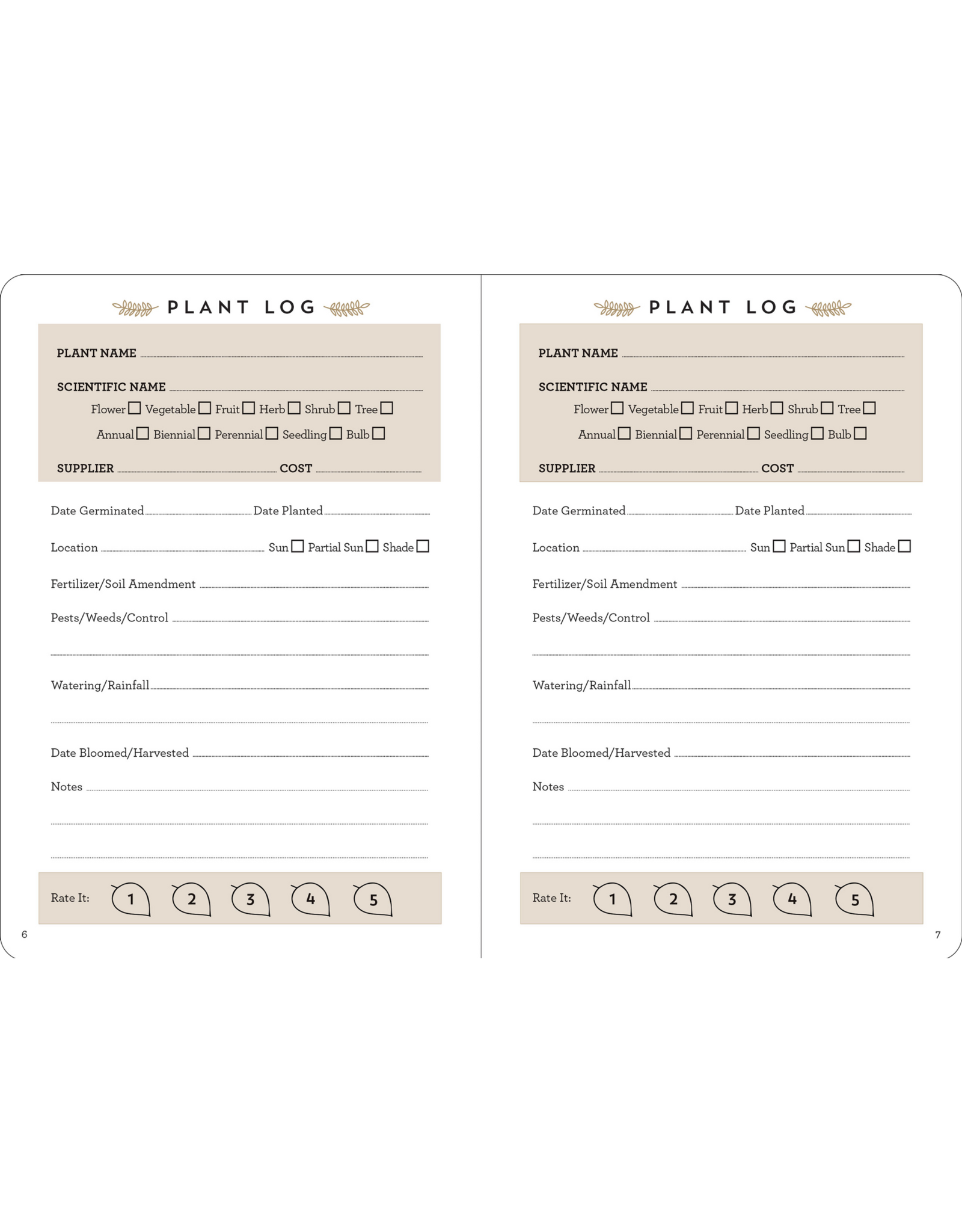 The Gardener's Logbook