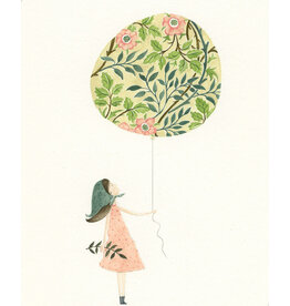 Just Because - Girl And Flowers - Balloon