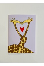Valentine's Day - Smooching Giraffes