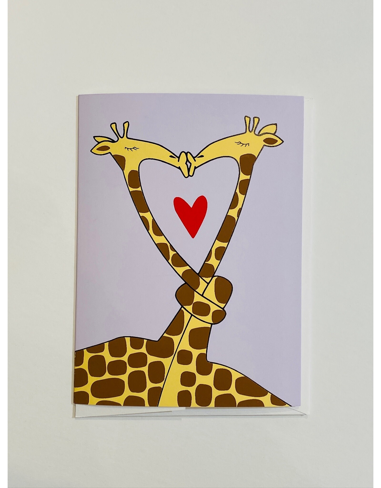 Valentine's Day - Smooching Giraffes