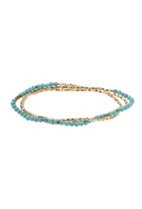 Scout Delicate Stone Bracelet/Necklace - Turquoise/Gold