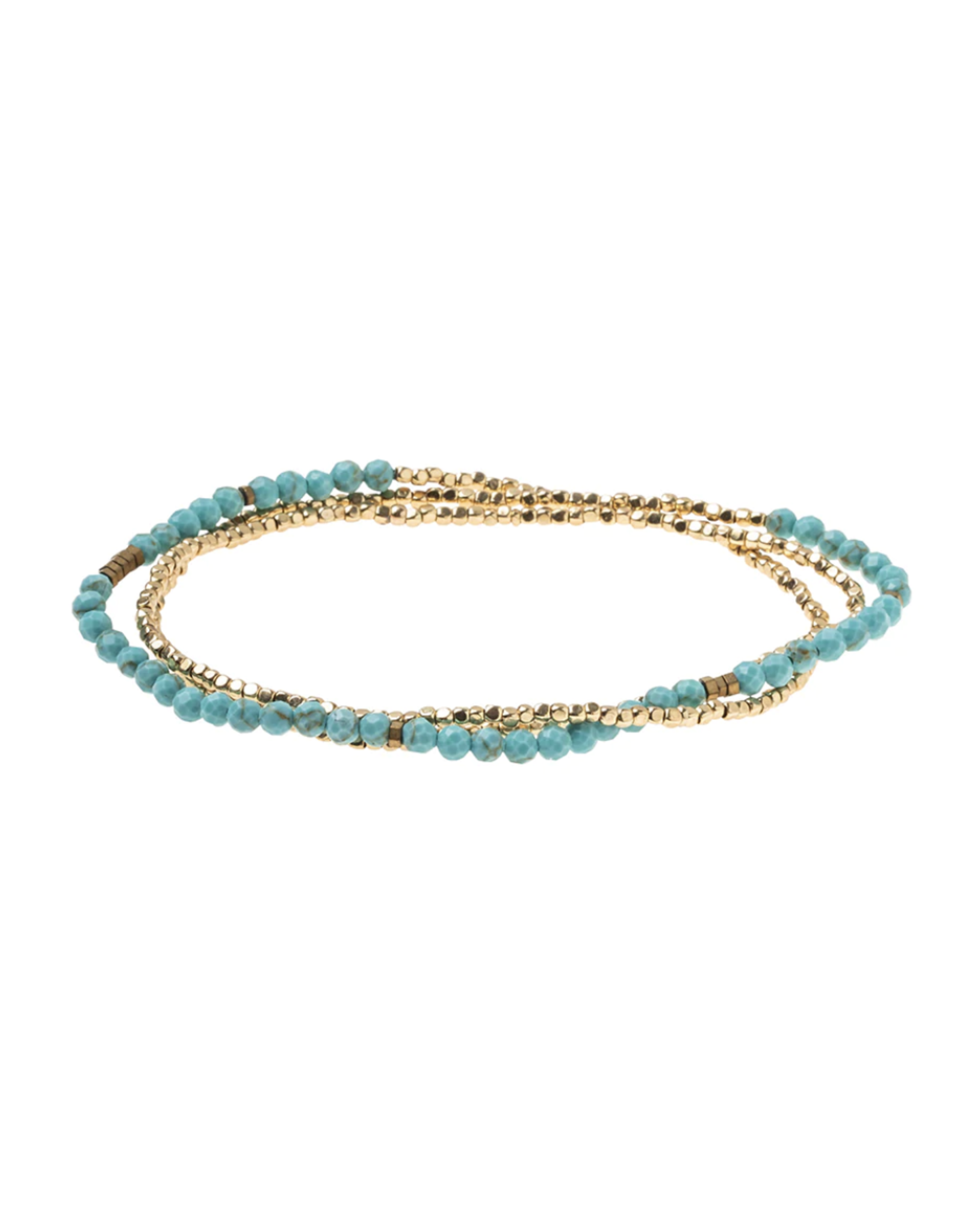 Scout Delicate Stone Bracelet/Necklace - Turquoise/Gold