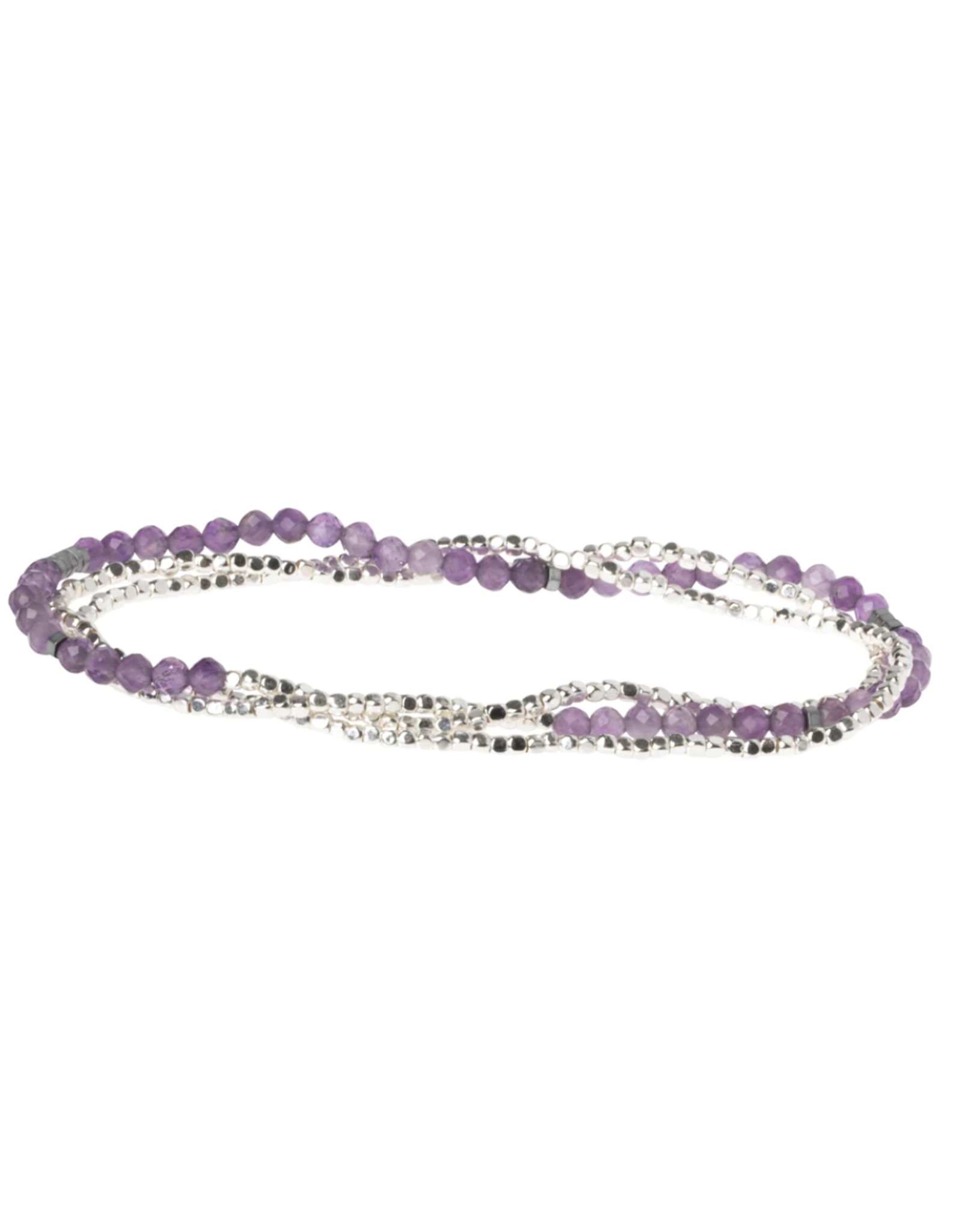Scout Delicate Stone Bracelet/Necklace - Amethyst/Silver