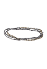 Scout Delicate Stone Bracelet/Necklace - Pyrite/Hematite
