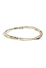 Scout Delicate Stone Bracelet/Necklace - African Turquoise/Gold