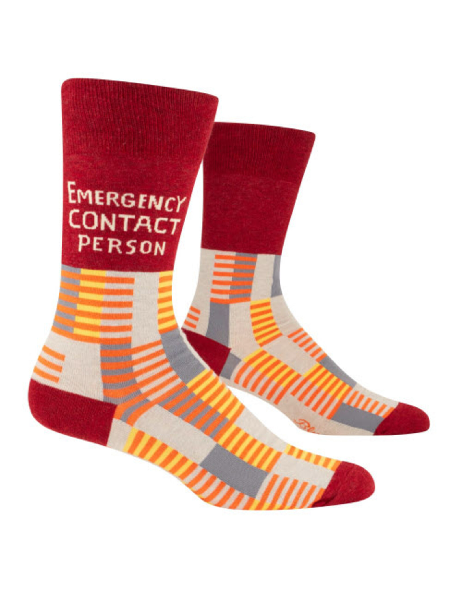 BQ Men's Sassy Socks - Emergency Contact