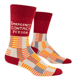 BQ Men's Sassy Socks - Emergency Contact