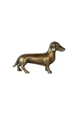 Aluminum Dachshund - Antique Brass