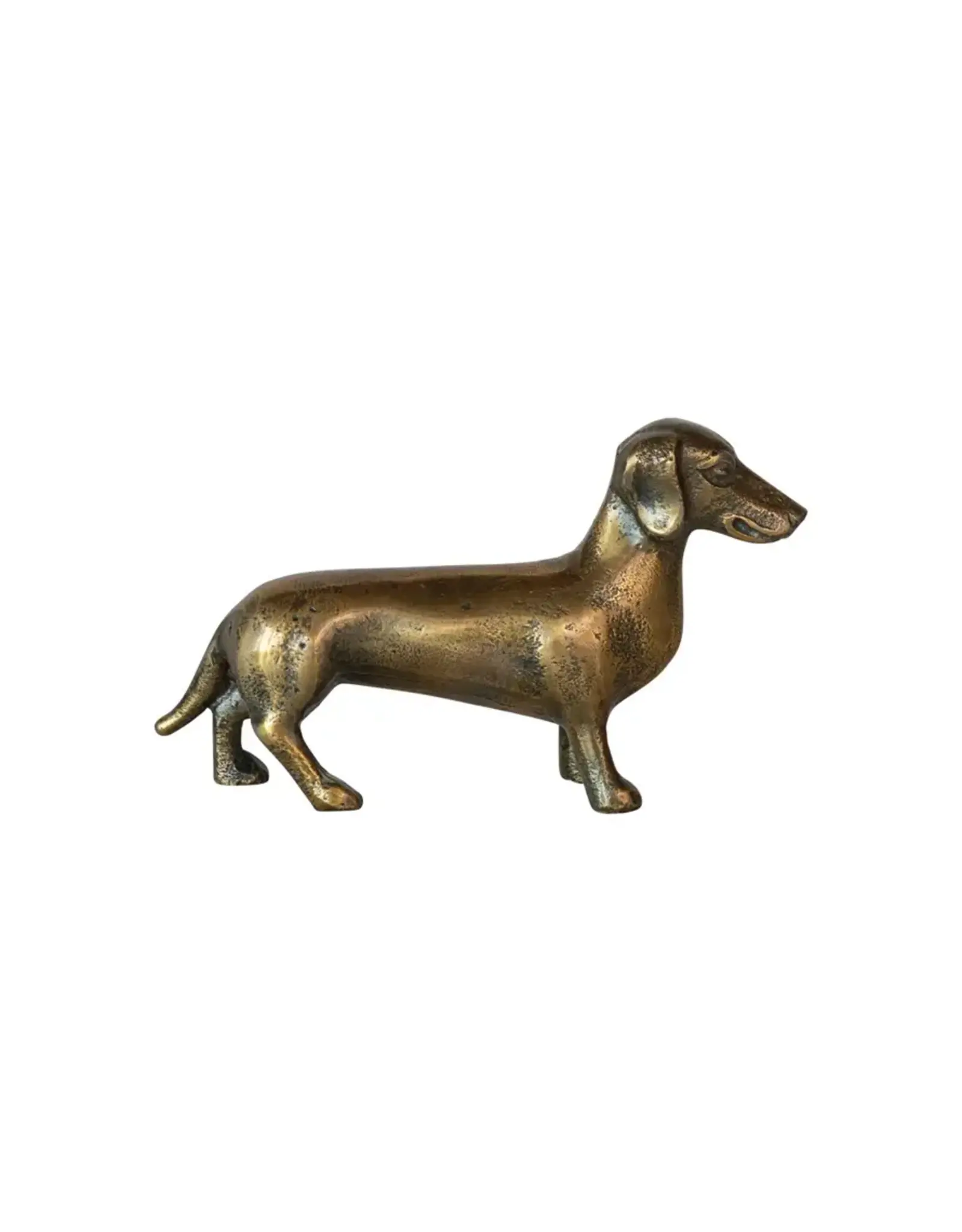 Aluminum Dachshund - Antique Brass