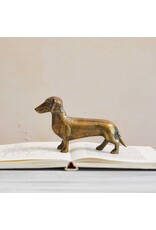 Aluminum Dachshund - Antique Brass