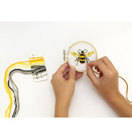 Mini Cross-Stitch Embroidery Kit - Bee