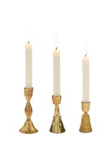 Zora Forged Candlestick - Gold -