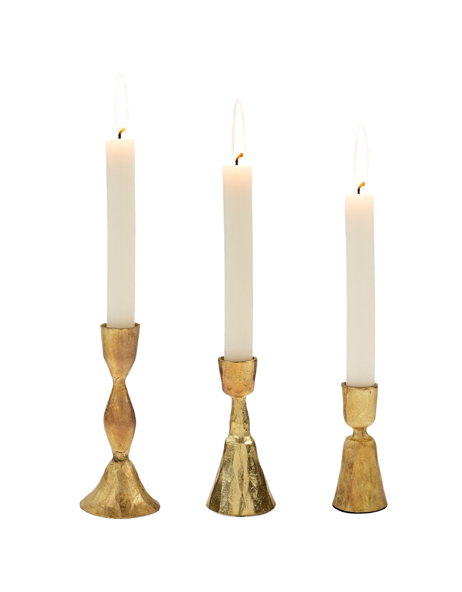 Zora Forged Candlestick - Gold -