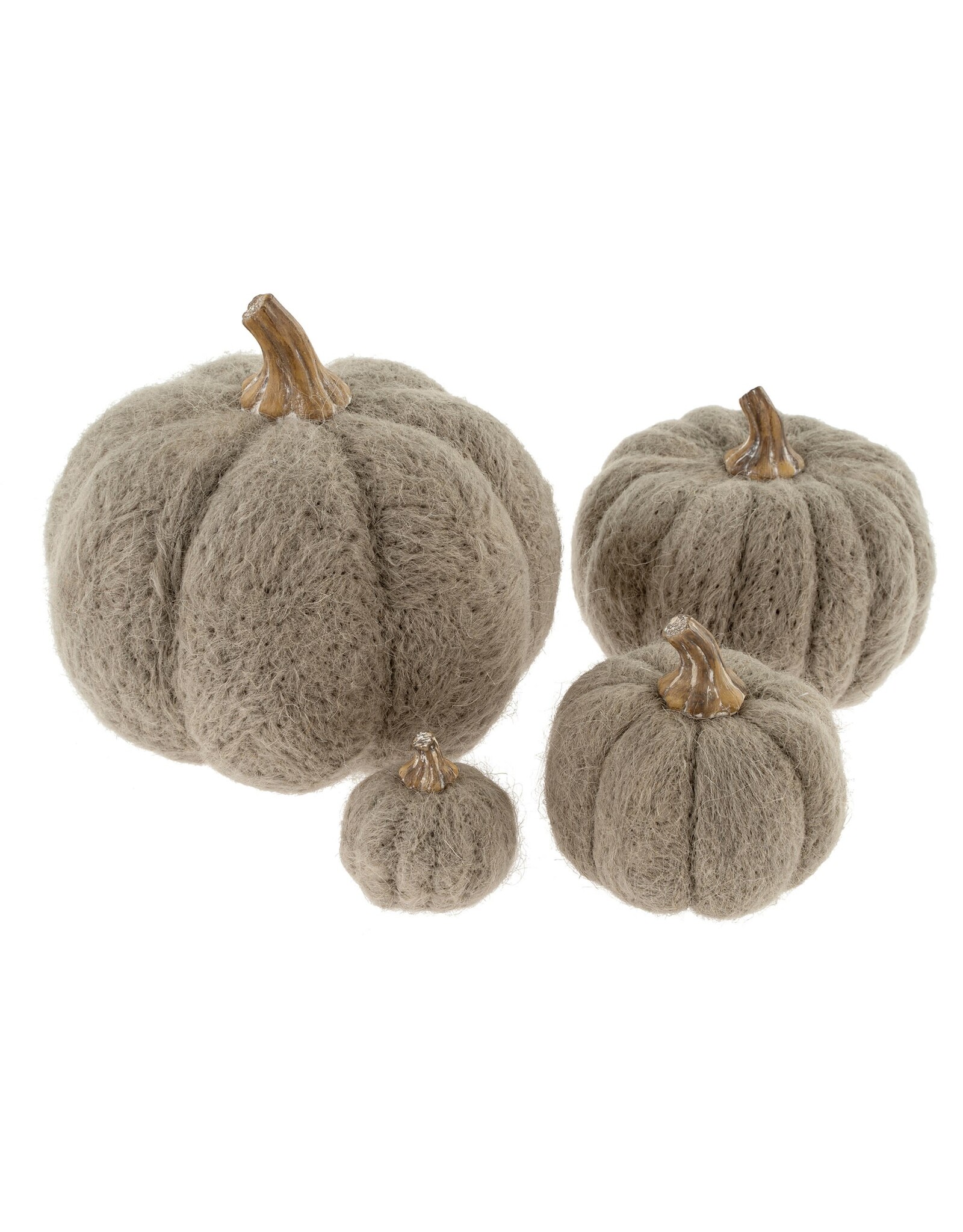 Felt Pumpkin - Grey -