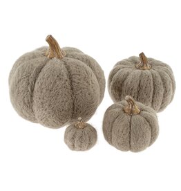 Felt Pumpkin - Grey -