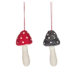 Felt Mushroom Ornament -