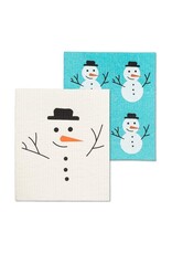 Snowman Swedish Dishcloths - Set of 2