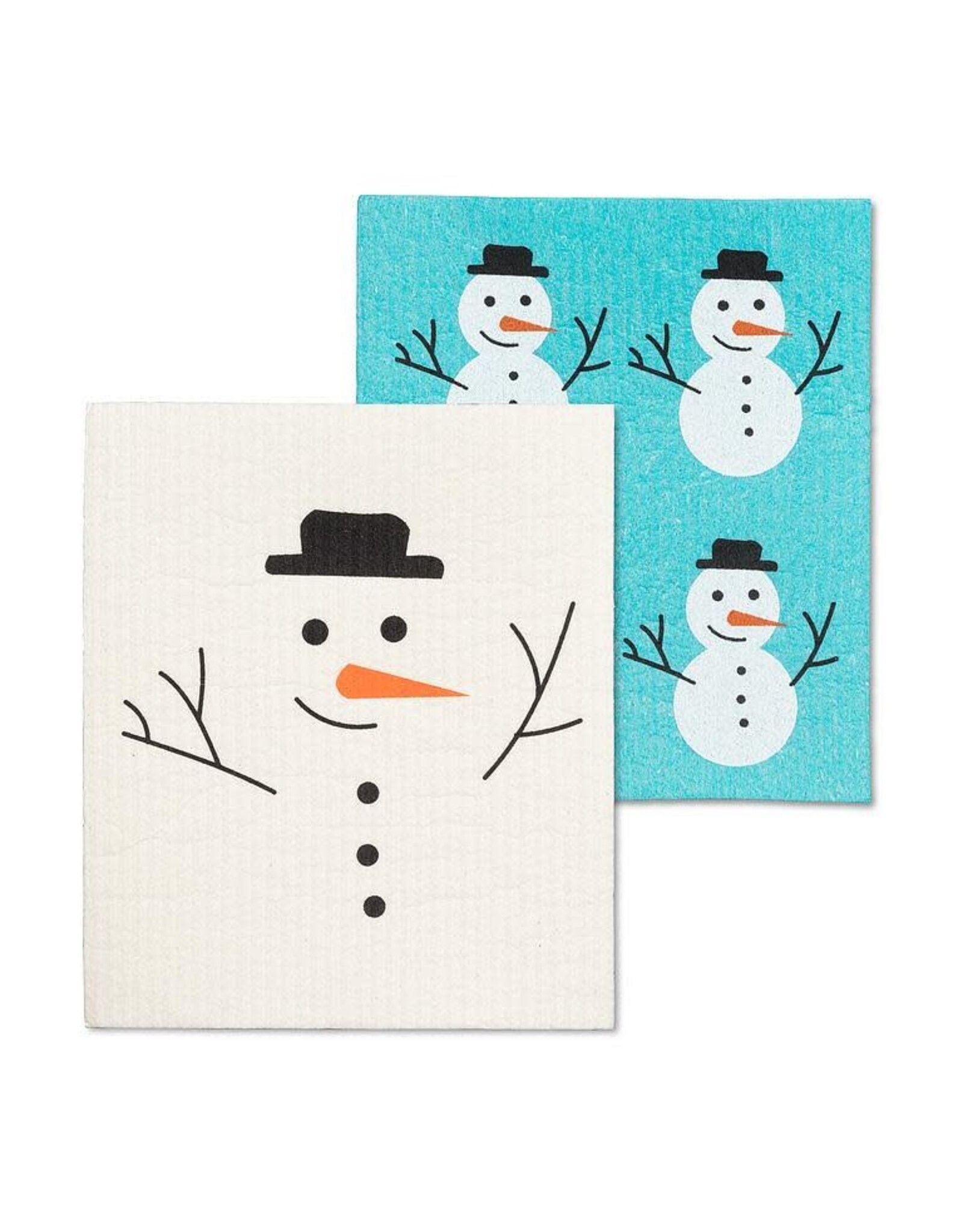 Snowman Swedish Dishcloths - Set of 2