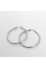 Stainless Steel 40mm Hoop Earrings