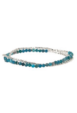 Scout Delicate Stone Bracelet/Necklace- Apatite/Silver
