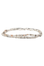 Scout Delicate Stone Bracelet/Necklace- Moonstone/Silver
