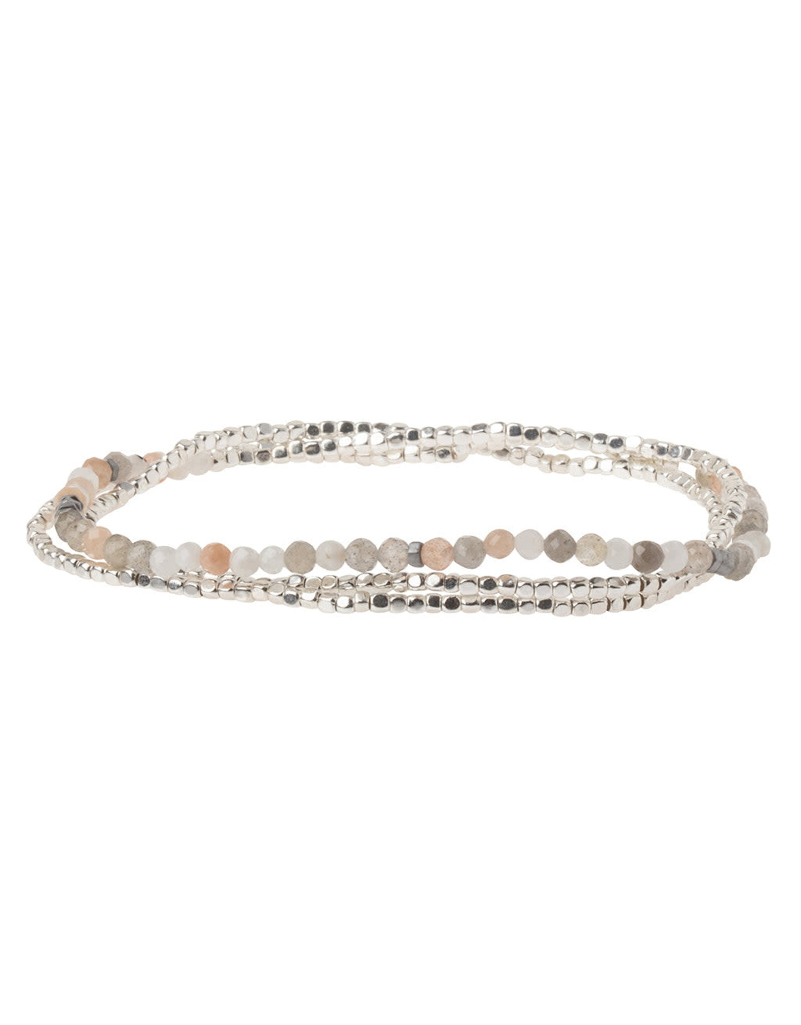 Scout Delicate Stone Bracelet/Necklace- Moonstone/Silver
