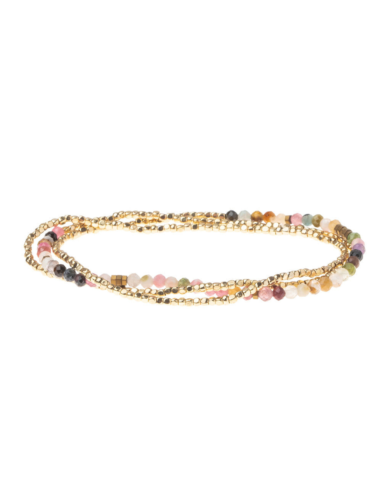 Scout Delicate Stone Bracelet/Necklace- Tourmaline/Gold