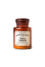 Teak & Tobacco - Amber Glass Apothecary Candle