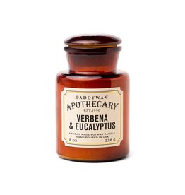 Verbena & Eucalyptus - Amber Glass Apothecary Candle