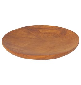 Teak Wood Round Plate - 5 1/4"