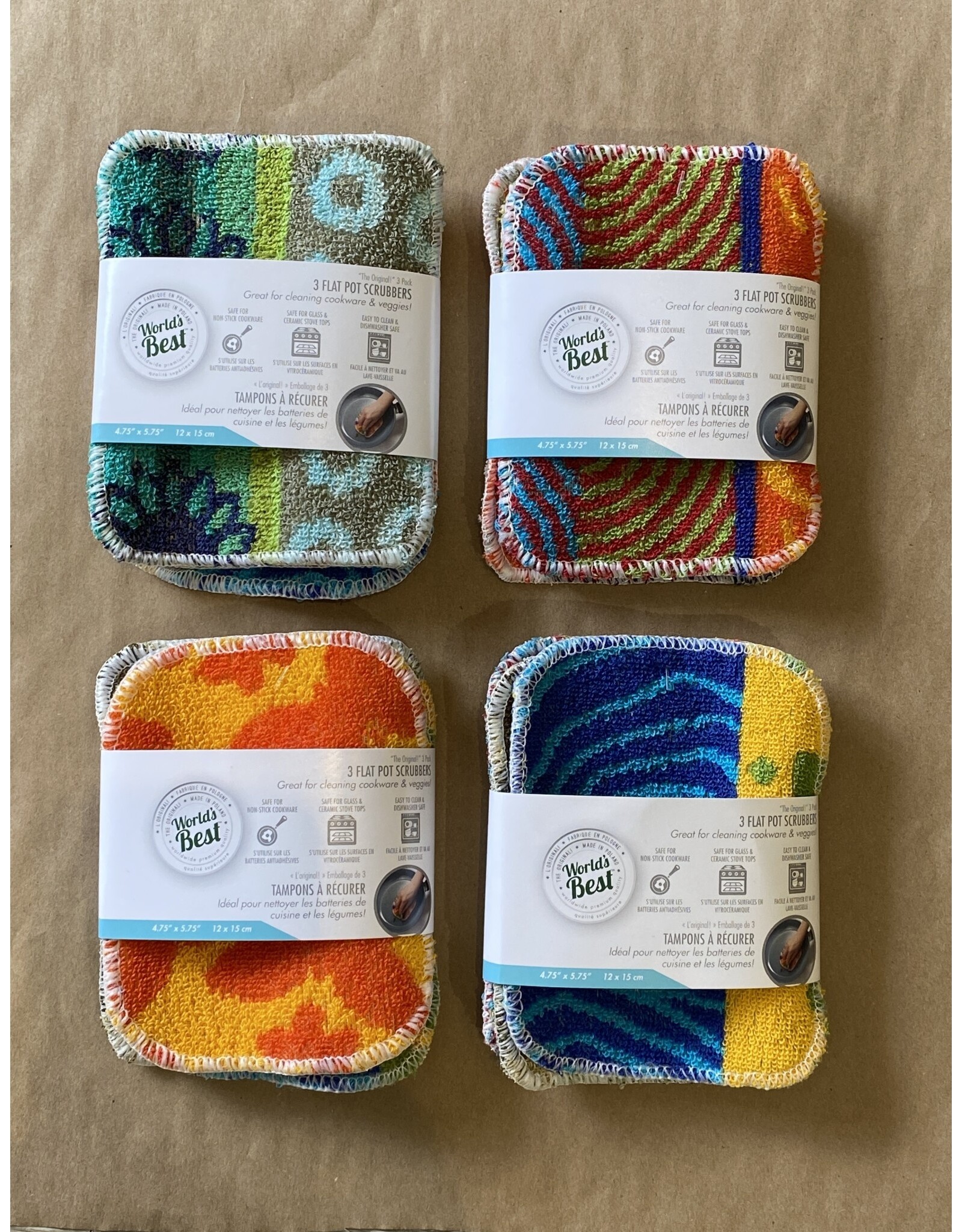 jogis Import Pot Scrubbers - Set of 3 Flat