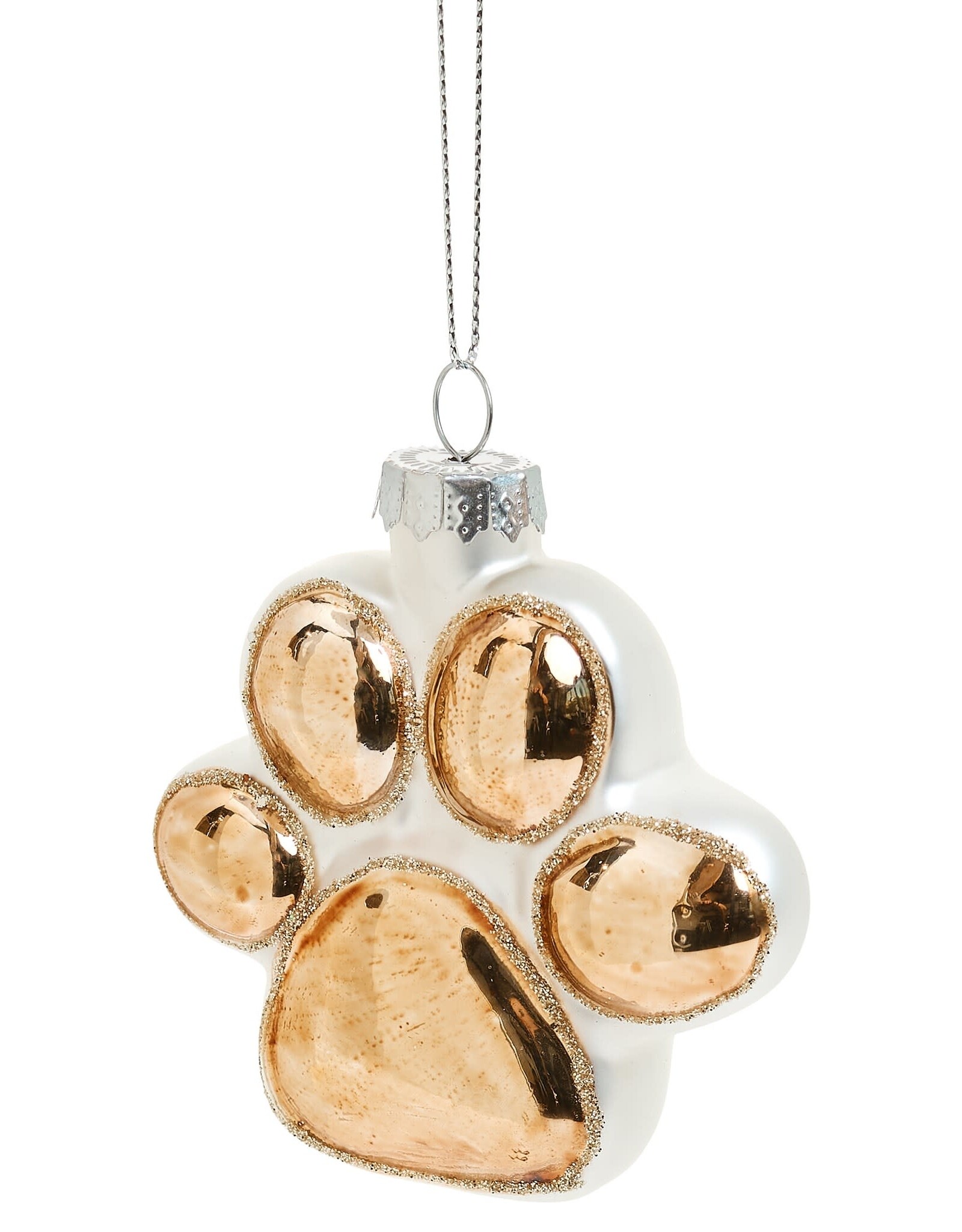 Glass Paw Ornament