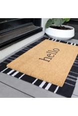 Hello Layered Doormat - Set of 2