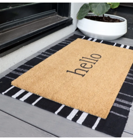Hello Layered Doormat - Set of 2