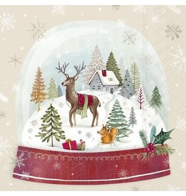 Luncheon Napkin - Snow Globe Cream