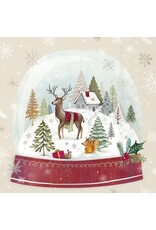 Cocktail Napkin - Snow Globe Cream