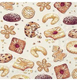 Cocktail Napkin - Baked Cookies - Cream