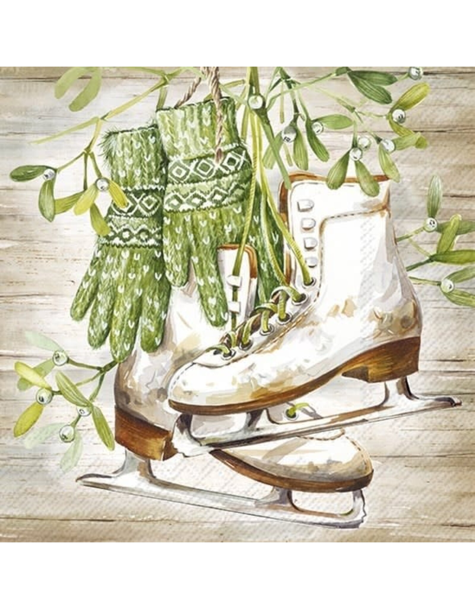 Cocktail Napkin - Ready To Ice Skate