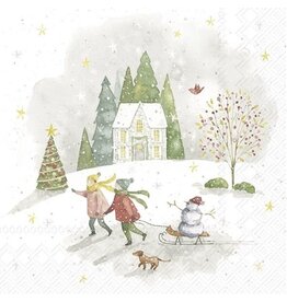 Looking For Christmas - Paper Cocktail Napkin Looking For Christmas - Paper Cocktail Napkin