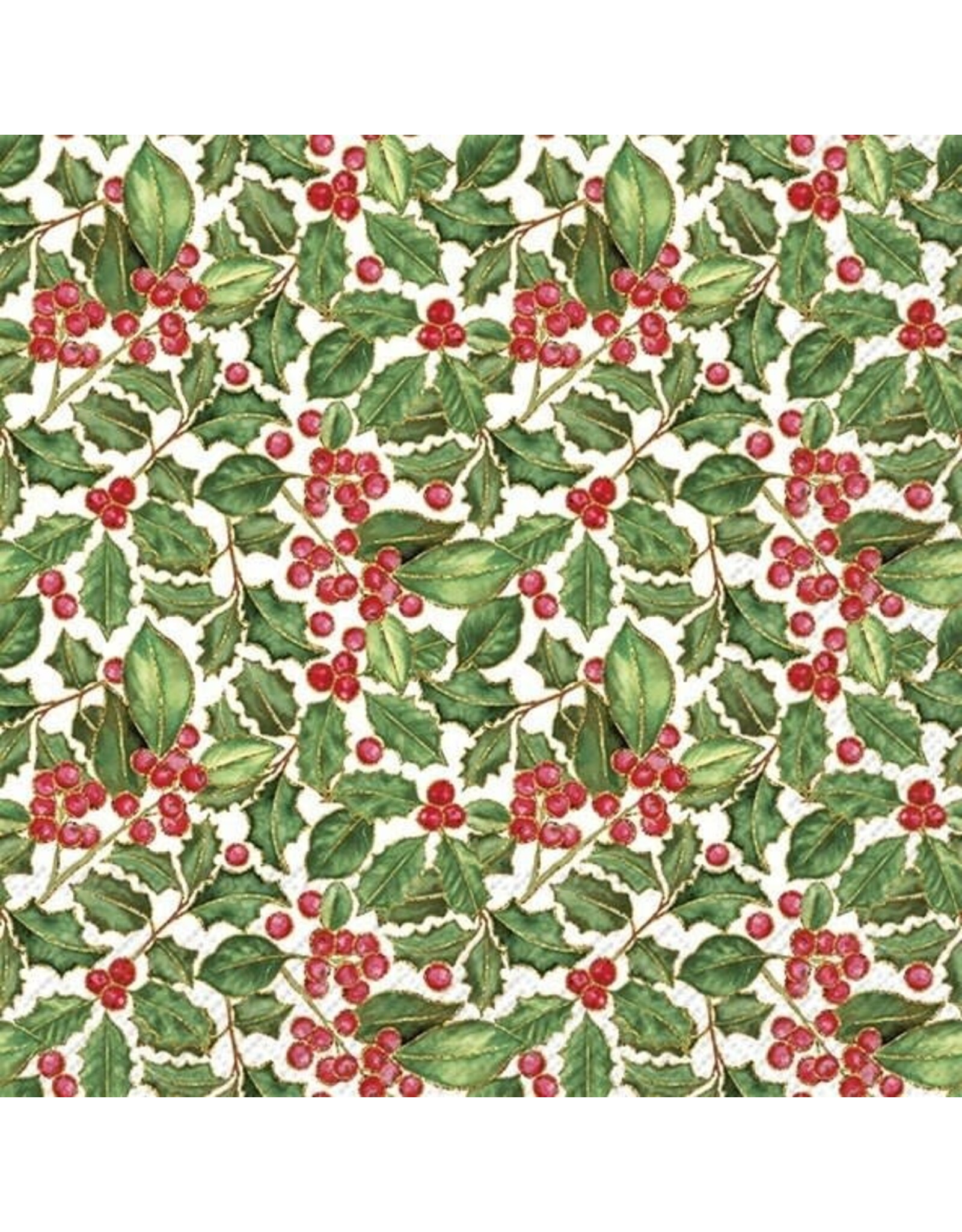 Luncheon Napkin -Holly