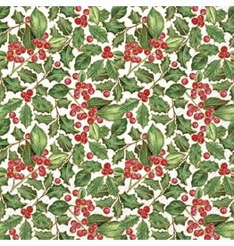 Luncheon Napkin -Holly