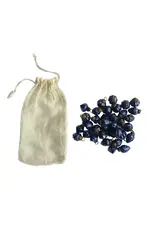 Embossed Recycled Mercury Glass Ornaments/Blue
