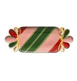 Stoneware Candy Shaped Plate